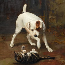 Схема вышивки «Arthur John Elsley. Лучшие друзья»