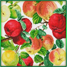 Схема вышивки «яблочка»