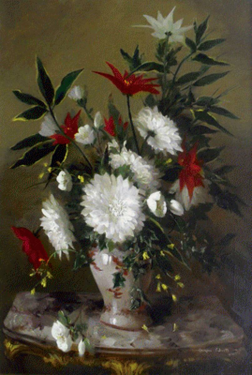 букет - картина, цветы - предпросмотр