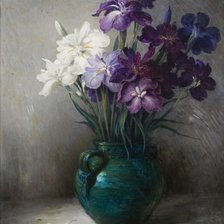 Схема вышивки «японские ирисы»