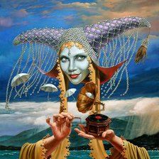 Схема вышивки «художник хохлачов»