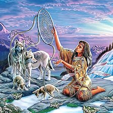 Схема вышивки «Ловец снов»