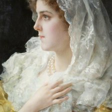 Схема вышивки «Женский портрет. Andreotti Federico/Федерико Андреотти»