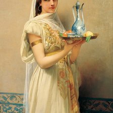 Схема вышивки «Жюль Жозеф Лефевр. Служанка»