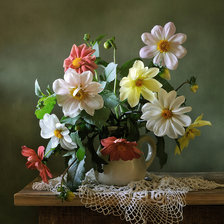 Схема вышивки «Августовский букет»