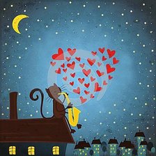 Схема вышивки «Ночные серенады»