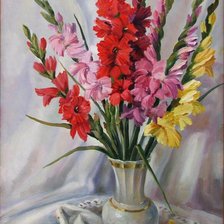 Схема вышивки «Гладиолусы»