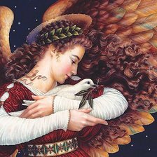 Схема вышивки «Ангел»