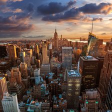 Схема вышивки «Нью-Йорк»