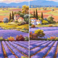 Схема вышивки «levandula»