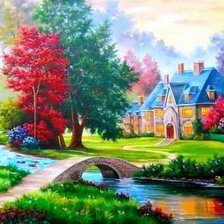 Схема вышивки «Дорога к дому»