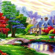 Схема вышивки «Дорога к дому-2»