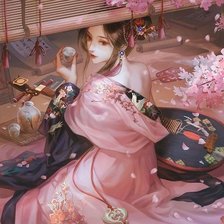 Схема вышивки «Ancient Chinese girl»