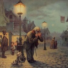 Схема вышивки «musico callejero»