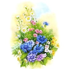 Схема вышивки «букет»