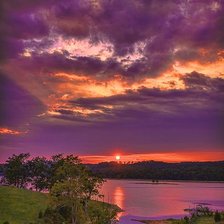 Схема вышивки «Закат»