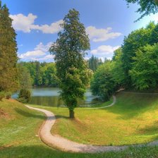 Схема вышивки «Дорога в даль»