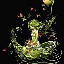 Схема вышивки «Фея»