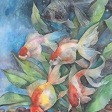 Схема вышивки «рыбки»