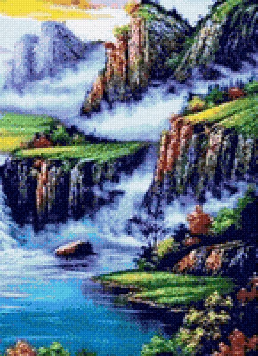 Горный пейзаж - горы, природа - предпросмотр