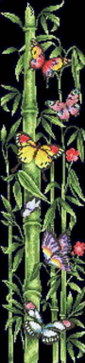 Пано "Бабочки" - бабочка, цветы - предпросмотр