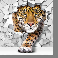 Схема вышивки «Серия "Хищники". Ягуар»