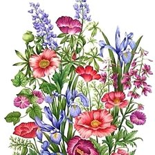 Схема вышивки «цветы»