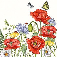 Схема вышивки «цветы»