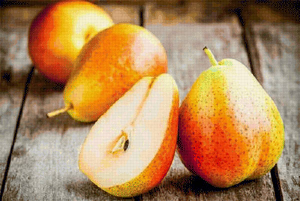 Спелые груши - груши, натюрморт, фрукты - предпросмотр