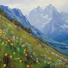 Схема вышивки «Пейзаж»