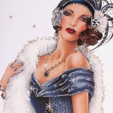 Схема вышивки «Леди»