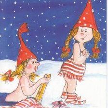 Схема вышивки «duendecillas en la nieve»