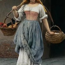 Схема вышивки «Эжен де Блаас. Крестьянка»