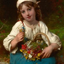 Крестьянская девочка. Эмиль Мюнье