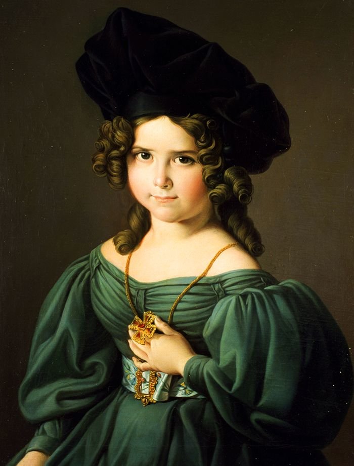 Zacarías González Velázquez. Портрет Матильды Кобос - 19 век, портрет, девочка, живопись - оригинал