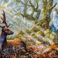 Схема вышивки «King of the Forest.»