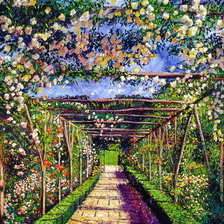 Схема вышивки «English Rose Trellis.»