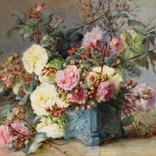 Схема вышивки «цветы»