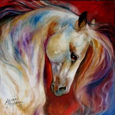 Схема вышивки «резвая лошадь»