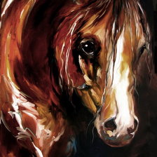 Схема вышивки «звездная лошадь»