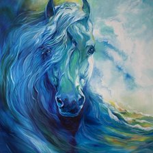 Схема вышивки «морская лошадь»