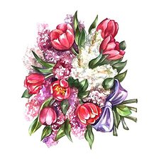 Схема вышивки «букет»