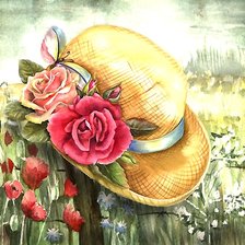 Схема вышивки «шляпа»