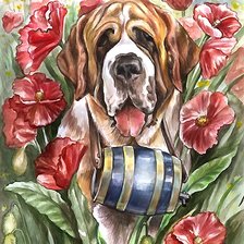 Схема вышивки «акварель»