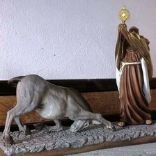 Схема вышивки «La mula adorando al santisimo»