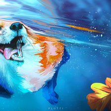 Схема вышивки «Лиса»