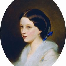 Схема вышивки «Портрет Марии Александровны Пушкиной»