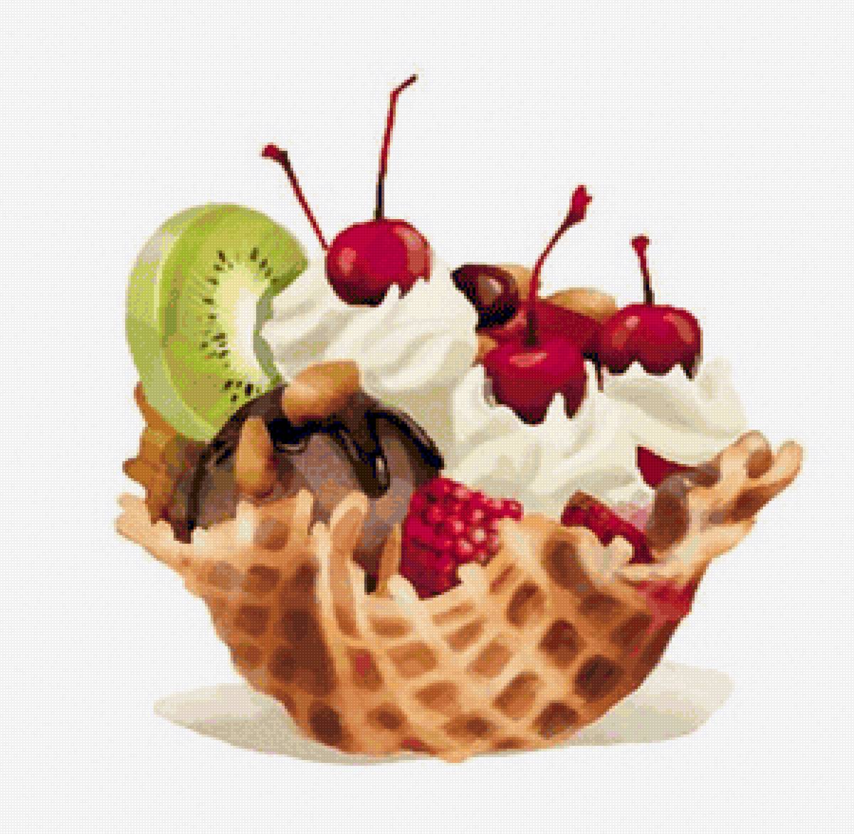 МОРОЖЕНОЕ С ФРУКТАМИ - мороженое - предпросмотр