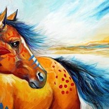 Схема вышивки «Ветреный конь»