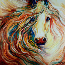 Схема вышивки «Странная лошадь»